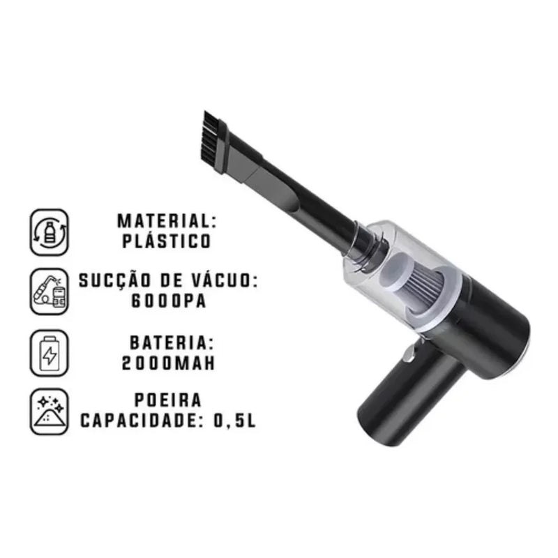 Portable USB Vacuum Cleaner – 2000mAh