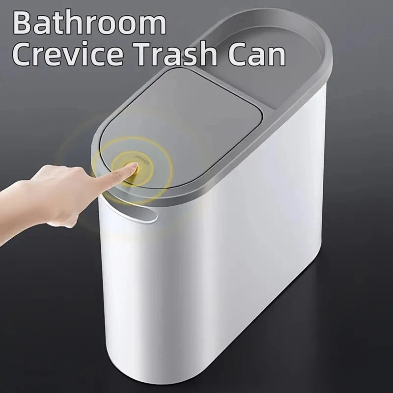 Slim Push-Top Bin