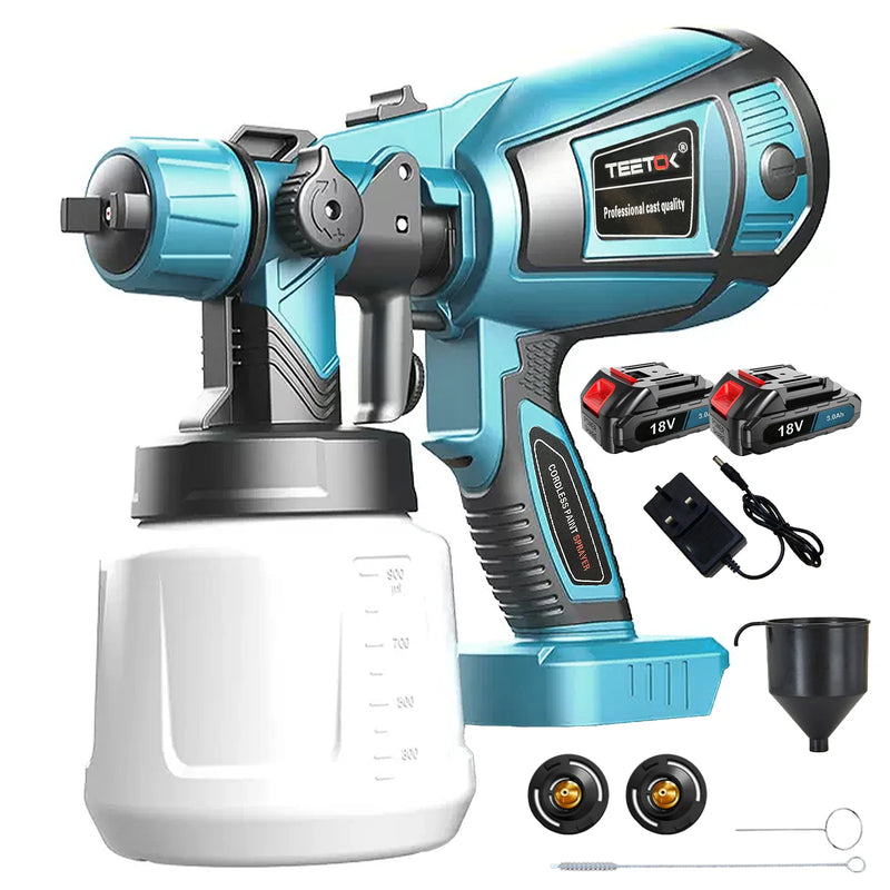 Cordless 2-Battery Paint Sprayer 18V