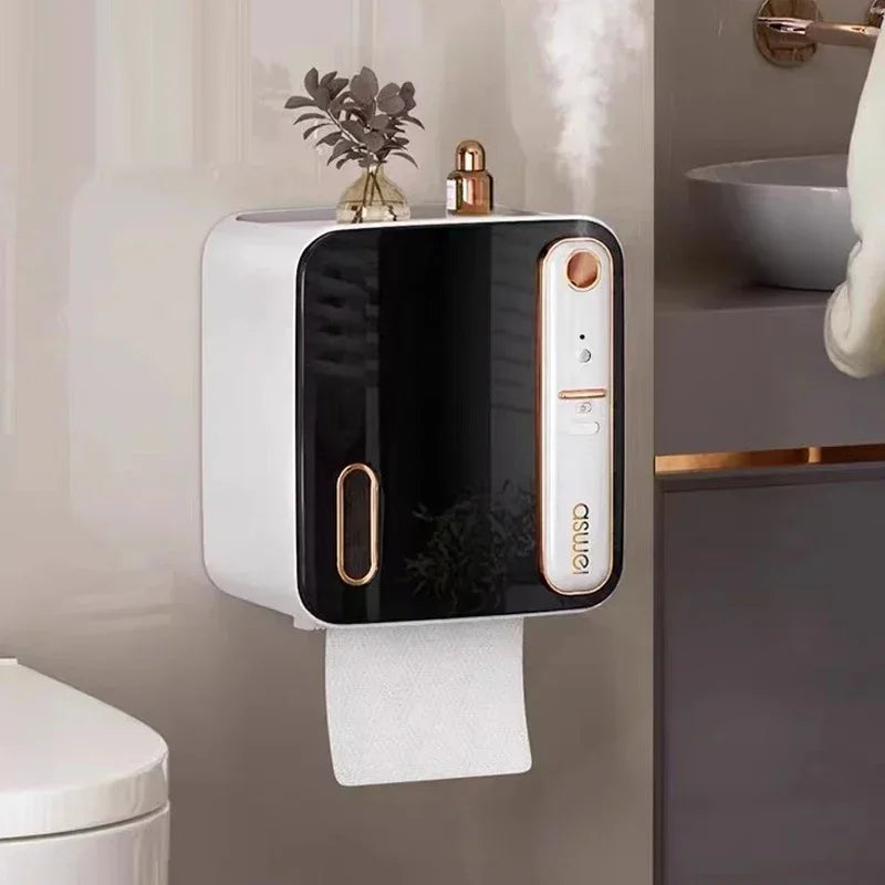 Wall-Mounted Tissue & Roll Holder