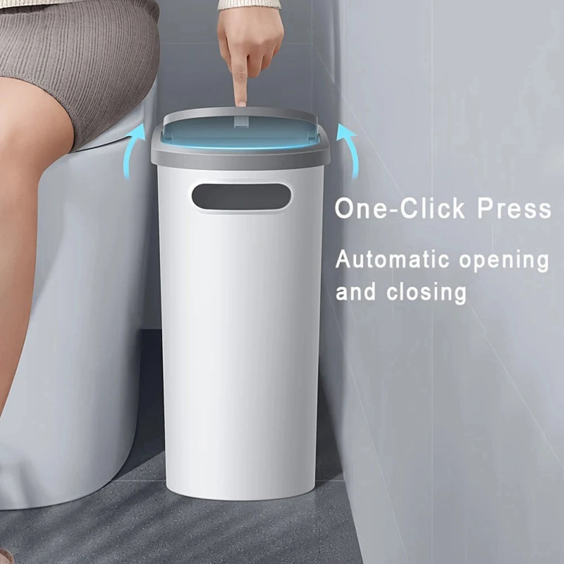 Slim Push-Top Bin