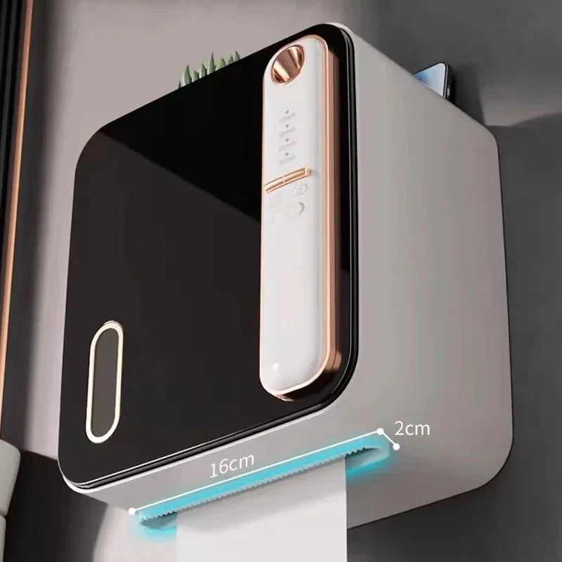 Wall-Mounted Tissue & Roll Holder